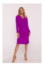 S428 Cowl neckline dress - lavender