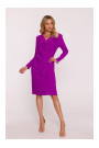S428 Cowl neckline dress - lavender