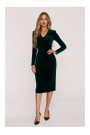 M889 Velvet bodycon dress - green