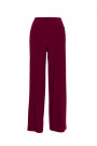 M890 Co-ord set with ruched top and wide leg trousers - maroon
