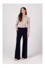 B275 Trousers with front stitching - navy blue