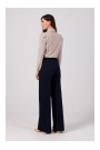 B275 Trousers with front stitching - navy blue