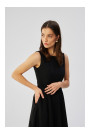 S358 Sleeveless fit and flare dress - black