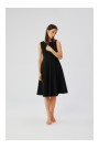S358 Sleeveless fit and flare dress - black
