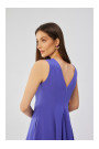 S358 Облегающее платье без рукавов - фиолетовый