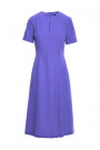 S361 Платье-футляр со складками по бокам - фиолетовый