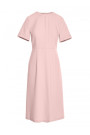 S361 Платье-футляр со складками по бокам - пудра