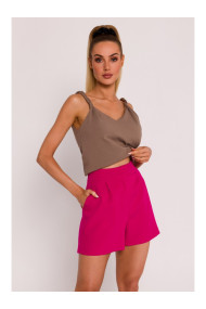 M775 Шорты со складками - фуксия