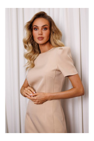 M777 Mini kleita ar polsterētu plecu daļu - smilškrāsas krāsā