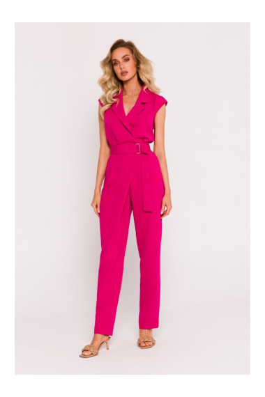 M780 Asimetriska dizaina kombinezons - fuksijas krāsā