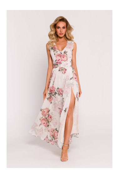 M781 Šifona maxi kleita ar šķēlumu kājās - 2. modelis