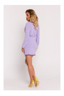 M783 Mini kleita ar apkakli - violeta krāsas