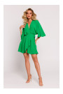 M785 Расклешенное мини-платье - зеленый