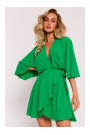 M785 Расклешенное мини-платье - зеленый