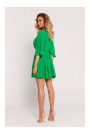 M785 Расклешенное мини-платье - зеленый