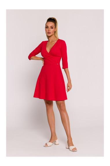 M786 Облегающее мини-платье - красный