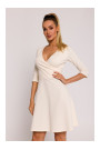 M786 Pieguļoša mini kleita - krēmkrāsaina