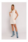 M789 Mini kleita ar plecu polsterējumu - krēmkrāsaina