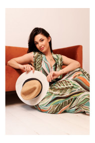 B283 Maksi kleita ar apdruku - modelis 4