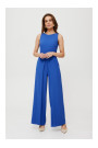 K184 Джемпер с широкими штанинами - синий