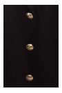M793 Платье-блейзер с золотой пуговицей - черный