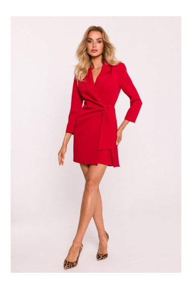 M796 Купальник с воротником - красный