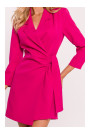 M796 Купальник с воротником - фуксия
