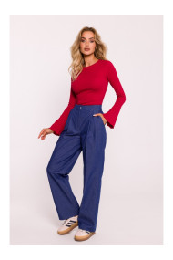 M799 Брюки с широкими штанинами - синий