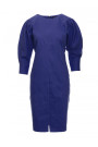 M803 Платье с пышными рукавами - синий
