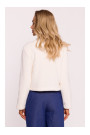M807 Apcirptas plīšains bleizers - ekru krāsā