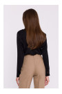 S375 Блузка с длинными рукавами - черный