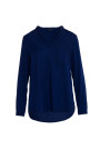 S375 Блузка с длинными рукавами - темно-синий