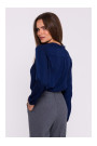 S375 Блузка с длинными рукавами - темно-синий