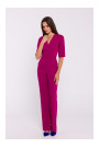 S377 Peplum kombinezons - plūmju krāsas