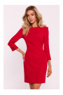 M815 Мини-платье с раздельными рукавами - красный