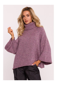 Свитер с водолазкой M822 Trapeze - вереск