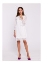 S380 Trapeces formas mežģīņu kleita - ekru krāsā