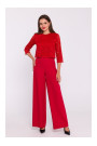 S381 Kombinezons ar mežģīņu detaļām - sarkans