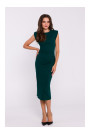 S382 Платье-миди без рукавов - зеленый