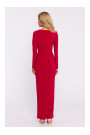 M840 Платье макси с узлом - красный