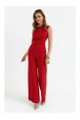S115 Plašs kombinezons ar platām kājām - sarkans