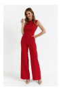 S115 Plašs kombinezons ar platām kājām - sarkans