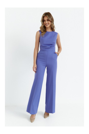 S115 Джемпер с широкими штанинами - светло-лиловый