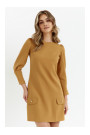 K148 Платье-трапеция - корица