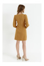 K148 Платье-трапеция - корица