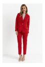K141 Блейзер с двойными накладными карманами - красный