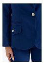K141 Блейзер с двойными накладными карманами - темно-синий