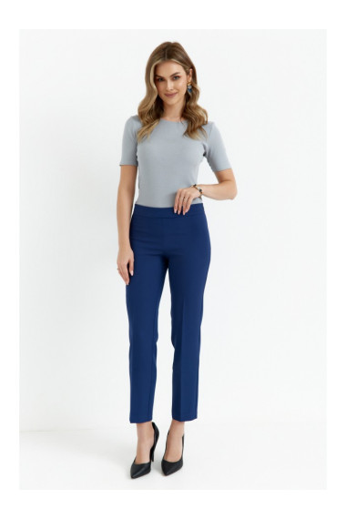 K055 Зауженные брюки - темно-синий