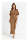 K163 Макси-платье - бежевый