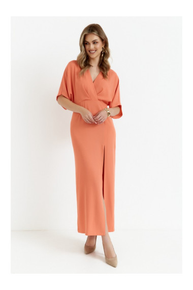 K163 Maksi kleita - oranža